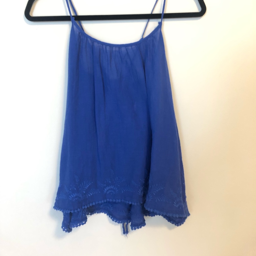 Blue tank top